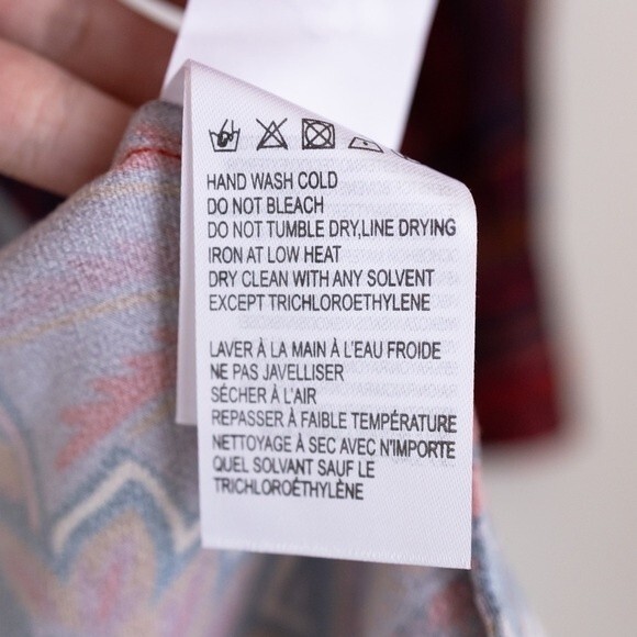 NEW Farm Rio Macaw Arabesque Mini Wrap Robe Dress Red Satin Size XS - Picture 9 of 14